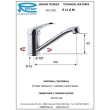 Кран для холодной воды Remer Remix R11GM