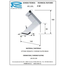 Смеситель для раковины с донным клапаном Remer Flash Z10