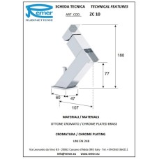 Смеситель для раковины с донным клапаном Remer Flash ZC10
