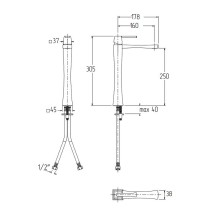 Смеситель для раковины Migliore Opera 19042 Хром