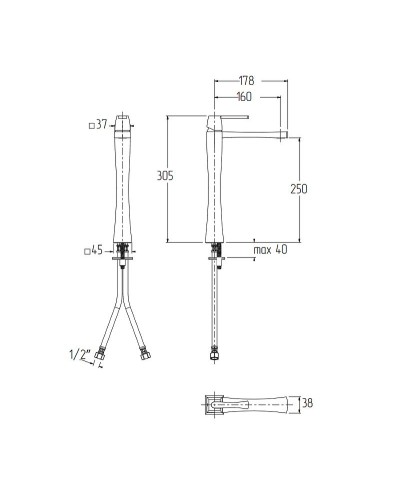 Смеситель для раковины Migliore Opera 19042 Хром