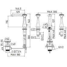 Смеситель для раковины Migliore Opera 19044 Хром