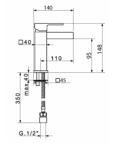 Смеситель для раковины Migliore Kvant 18781 Хром