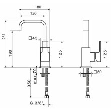 Смеситель для раковины Migliore Kvant 18780 Хром