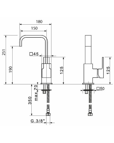 Смеситель для раковины Migliore Kvant 18780 Хром