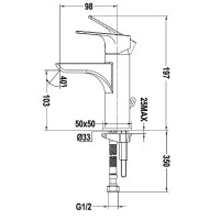 Смеситель для раковины Teka Palma 653311210 Хром