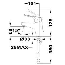 Смеситель для раковины Teka Alcudia 4634662C0 Хром