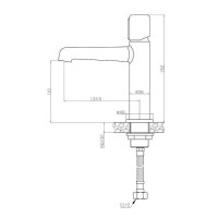 Смеситель для раковины BelBagno Uno UNO-LVM-ORO Золото