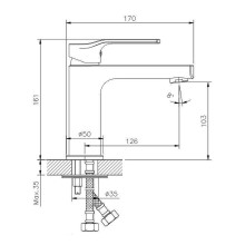 Смеситель для раковины Koller Pool Stream ST0200 Хром