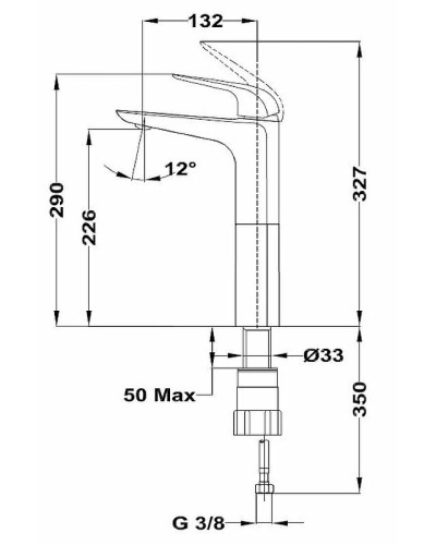 Смеситель для раковины Teka Itaca 673660210 Хром