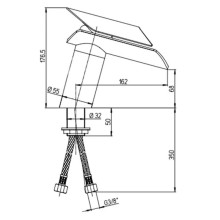 Смеситель для раковины без донного клапана Paini Morgana 73OP205LZ