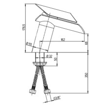 Смеситель для раковины без донного клапана Paini Morgana 73OP205