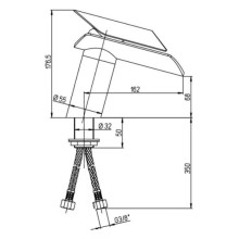 Смеситель для раковины без донного клапана Paini Morgana 73PW205