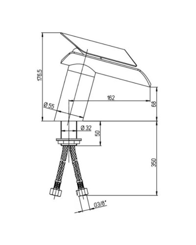 Смеситель для раковины без донного клапана Paini Morgana 73PW205