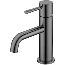 Смеситель для раковины Boheme Uno 461-SGM Оружейная сталь глянцевая