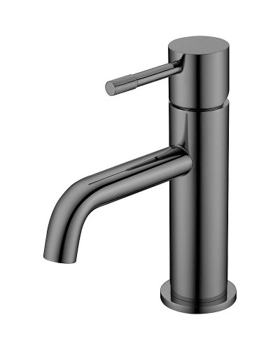 Смеситель для раковины Boheme Uno 461-SGM Оружейная сталь глянцевая