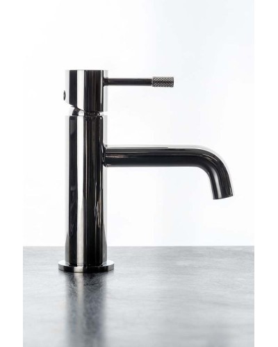 Смеситель для раковины Boheme Uno 461-SGM Оружейная сталь глянцевая