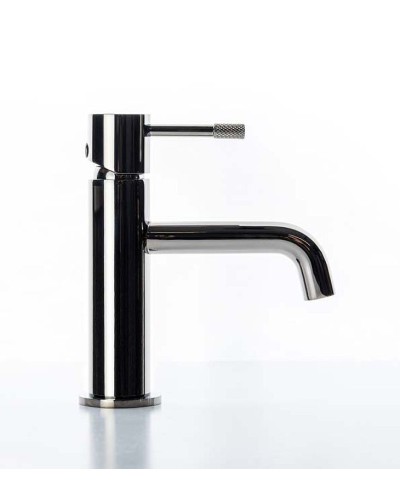 Смеситель для раковины Boheme Uno 461-SGM Оружейная сталь глянцевая