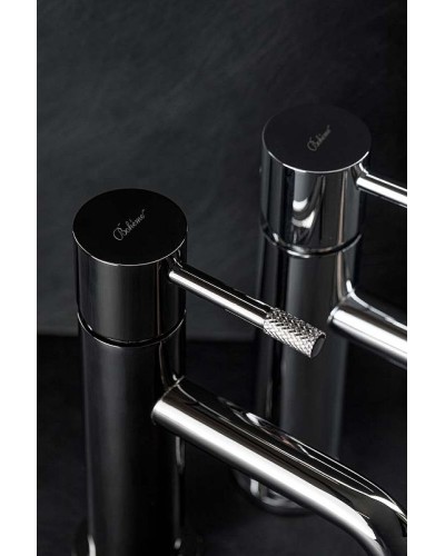 Смеситель для раковины Boheme Uno 461-SGM Оружейная сталь глянцевая