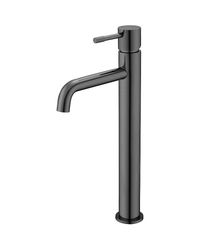 Смеситель для раковины Boheme Uno 462-SGM Оружейная сталь глянцевая