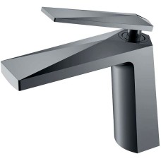 Смеситель для раковины Boheme Venturo 371-SGM Оружейная сталь глянцевая