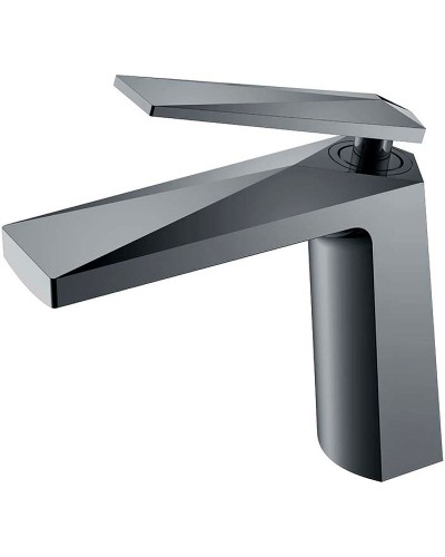 Смеситель для раковины Boheme Venturo 371-SGM Оружейная сталь глянцевая