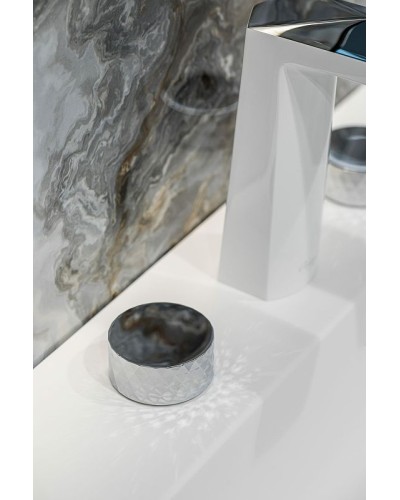 Смеситель для раковины Boheme Venturo 150-WCR-DIAMOND Белый Хром