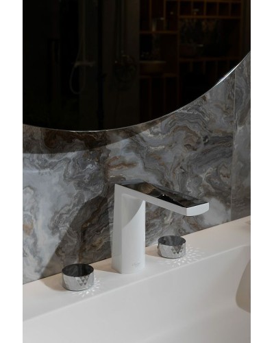 Смеситель для раковины Boheme Venturo 150-WCR-DIAMOND Белый Хром