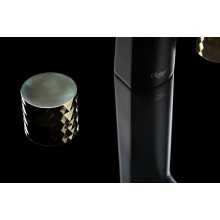 Смеситель для раковины Boheme Venturo 150-BG-DIAMOND Черный матовый Золото