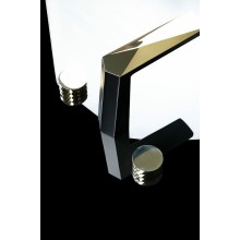 Смеситель для раковины Boheme Venturo 150-BG-DIAMOND Черный матовый Золото