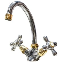 Смеситель для раковины с донным клапаном Paini Liberty 17CR250OR