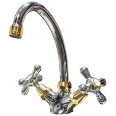 Смеситель для раковины с донным клапаном Paini Liberty 17CR250OR