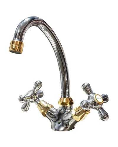 Смеситель для раковины с донным клапаном Paini Liberty 17CR250OR