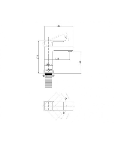 Смеситель для раковины Abber Daheim AF8210G Золото матовое
