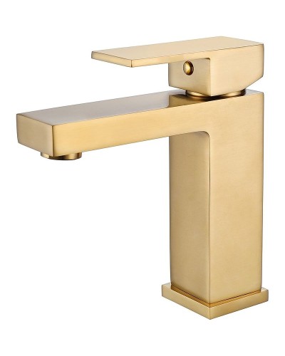 Смеситель для раковины Abber Daheim AF8210G Золото матовое