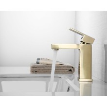 Смеситель для раковины Abber Daheim AF8210G Золото матовое