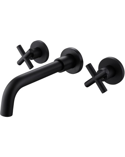 Смеситель для раковины Abber Wasser Kreis AF81121B Черный матовый