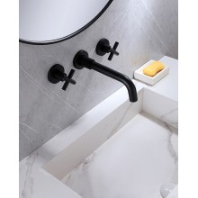 Смеситель для раковины Abber Wasser Kreis AF81121B Черный матовый