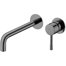 Смеситель для раковины Boheme Uno 465-SGM Оружейная сталь глянцевая