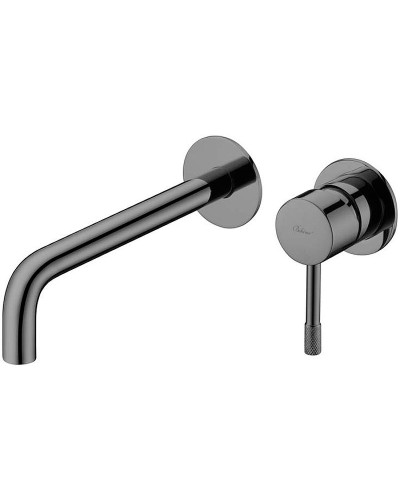 Смеситель для раковины Boheme Uno 465-SGM Оружейная сталь глянцевая