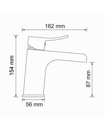 Смеситель для раковины WasserKRAFT Aller 1069 Хром