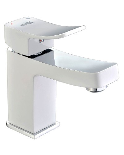 Смеситель для раковины WasserKRAFT Aller 1063W Белый Хром