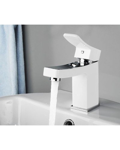 Смеситель для раковины WasserKRAFT Aller 1063W Белый Хром