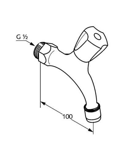 Кран для холодной воды Kludi Standard 300150515