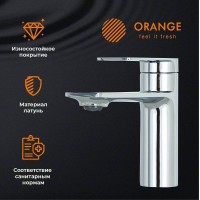 Смеситель для раковины Orange Berni M09-021cr Хром