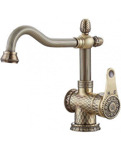 Смеситель для раковины ZorG Antic A 424U-BR Бронза