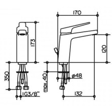 Смеситель для раковины Keuco Collection Moll 52702 010000 Хром