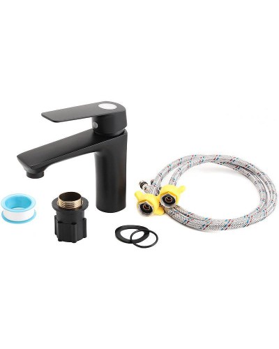 Смеситель для раковины Orange Aristo M19-021b Черный матовый