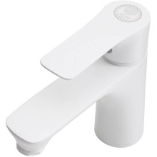 Смеситель для раковины Orange Aristo M19-021w Белый глянец