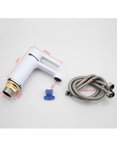 Смеситель для раковины Frap H41 F1041 Белый Хром